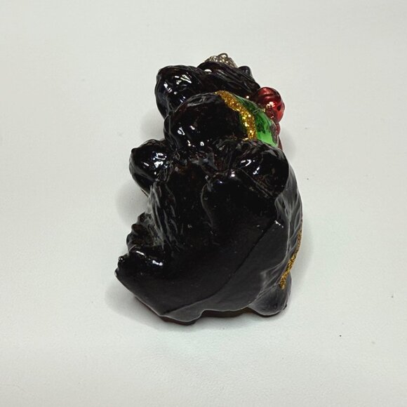 Old World Christmas Blown Glass Scottie Dog w/Green Jacket Ornament - Picture 6 of 6